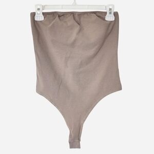 American Apparel Grey Cotton Bodysuit